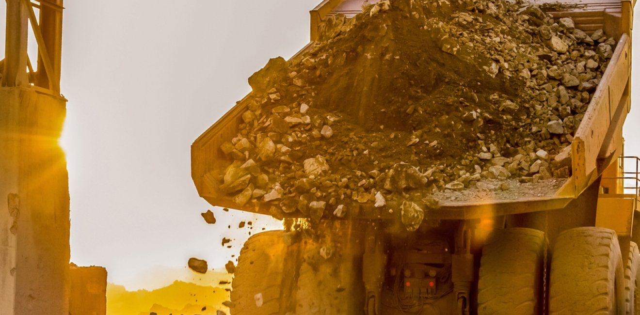 Truck at Mine in South Africa